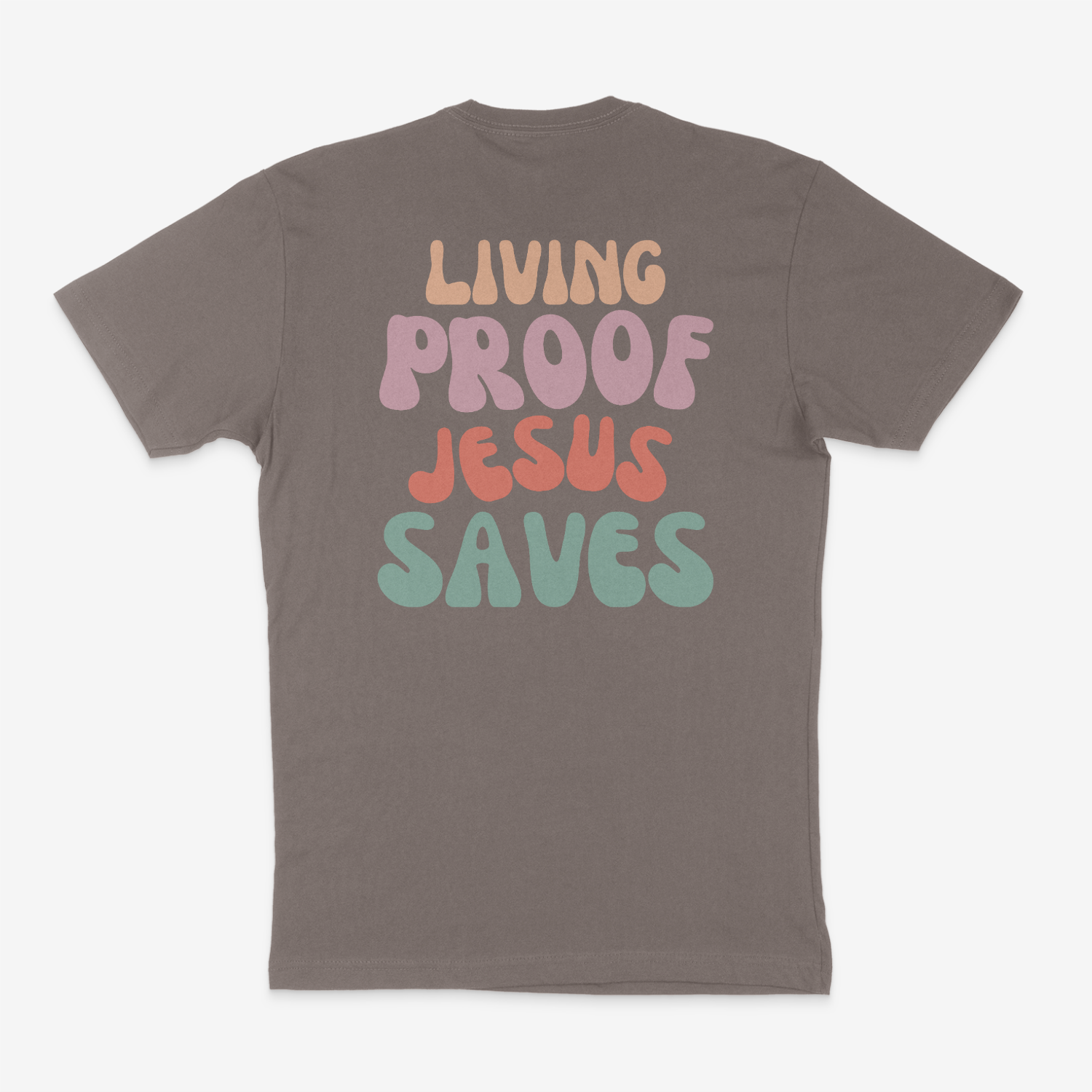 Living Proof Jesus Saves Soft Tee