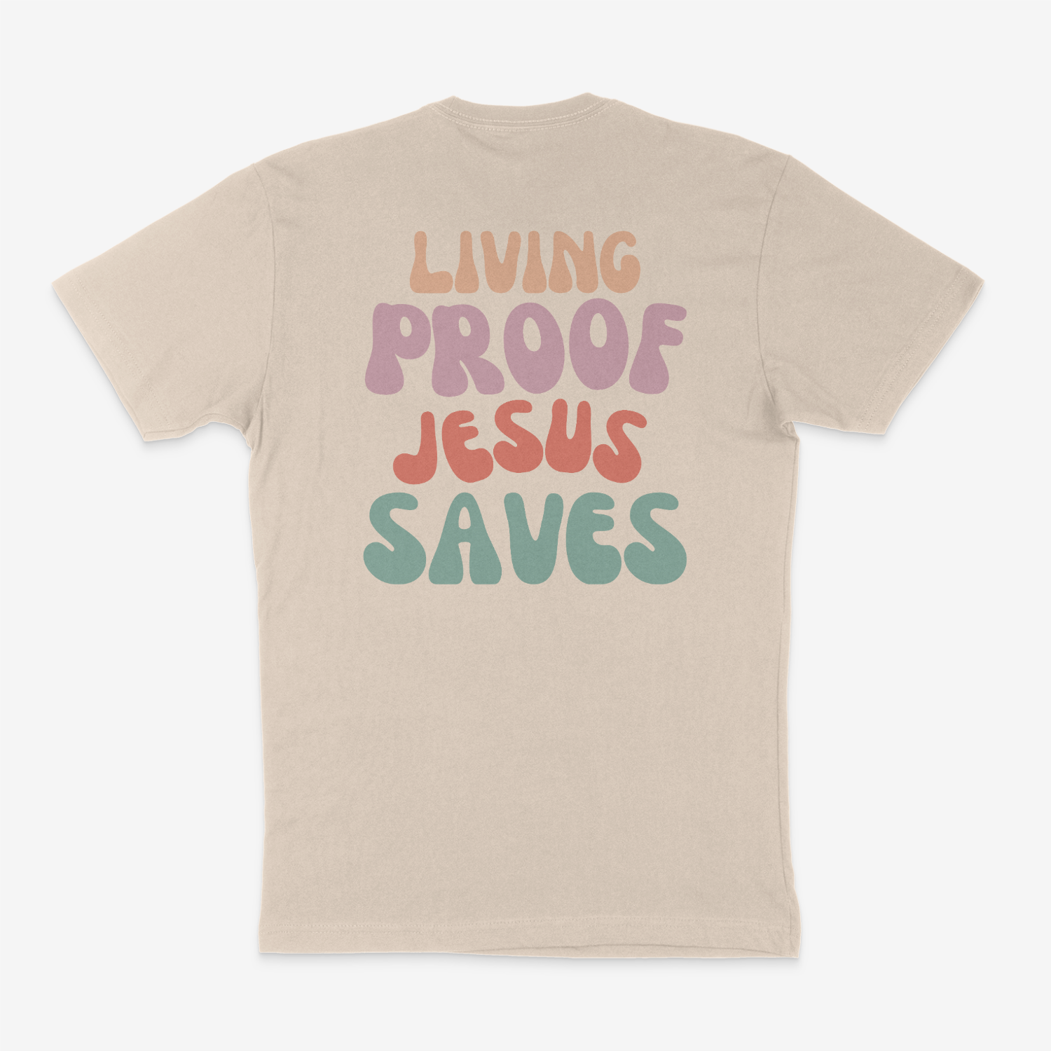 Living Proof Jesus Saves Soft Tee