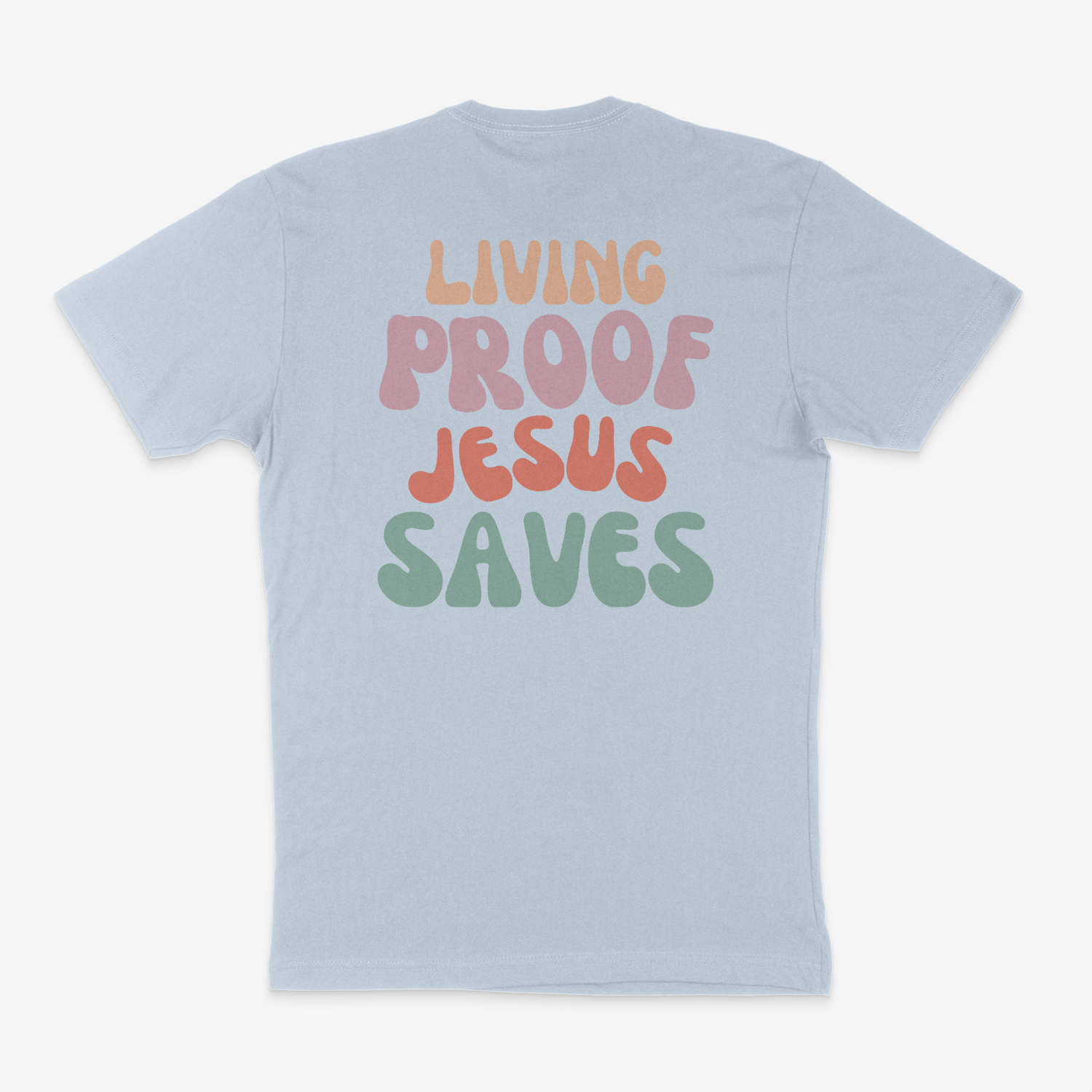 Living Proof Jesus Saves Soft Tee