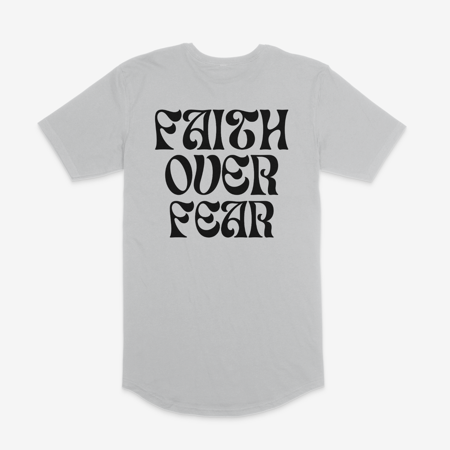 Faith Over Fear Long Body Tee