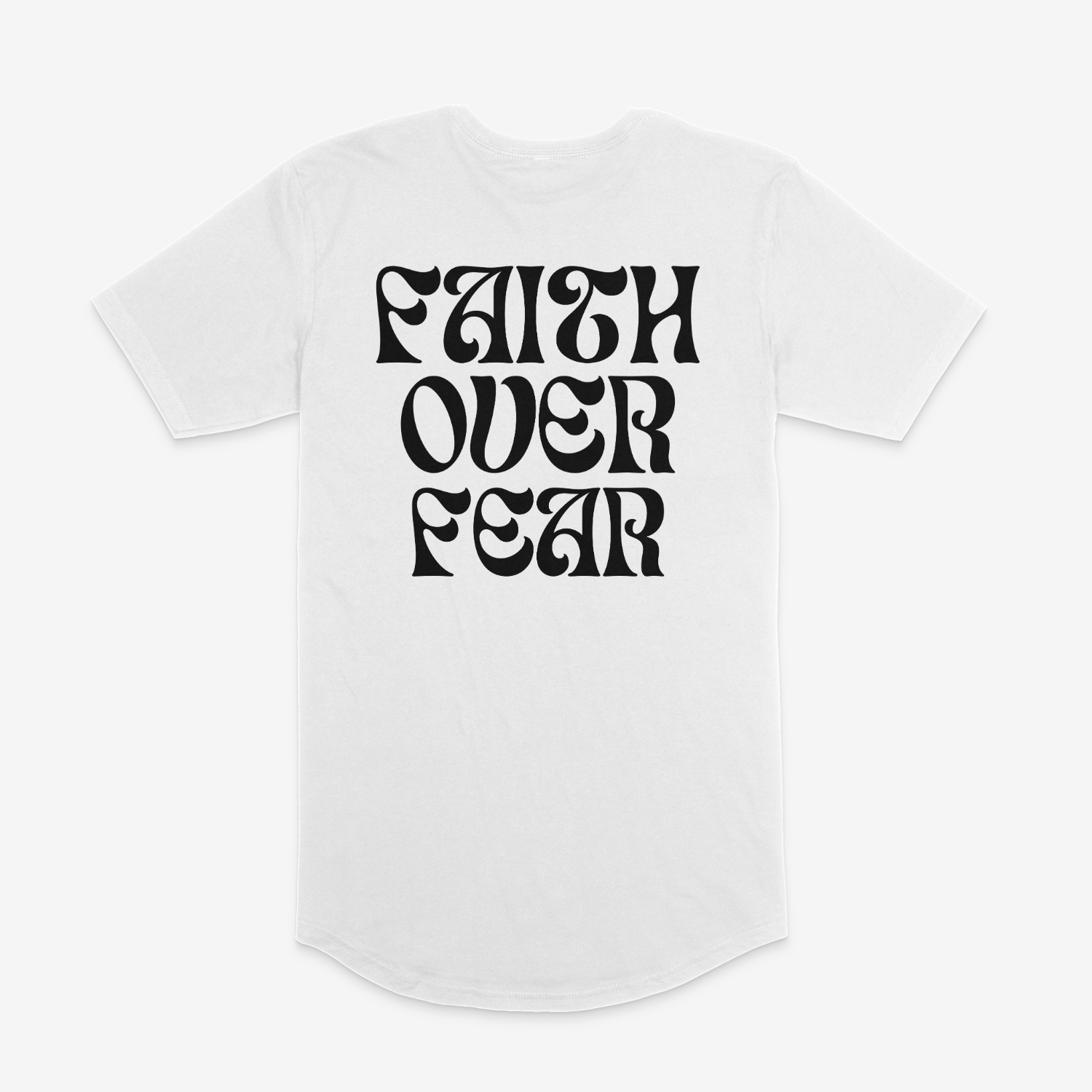 Faith Over Fear Long Body Tee