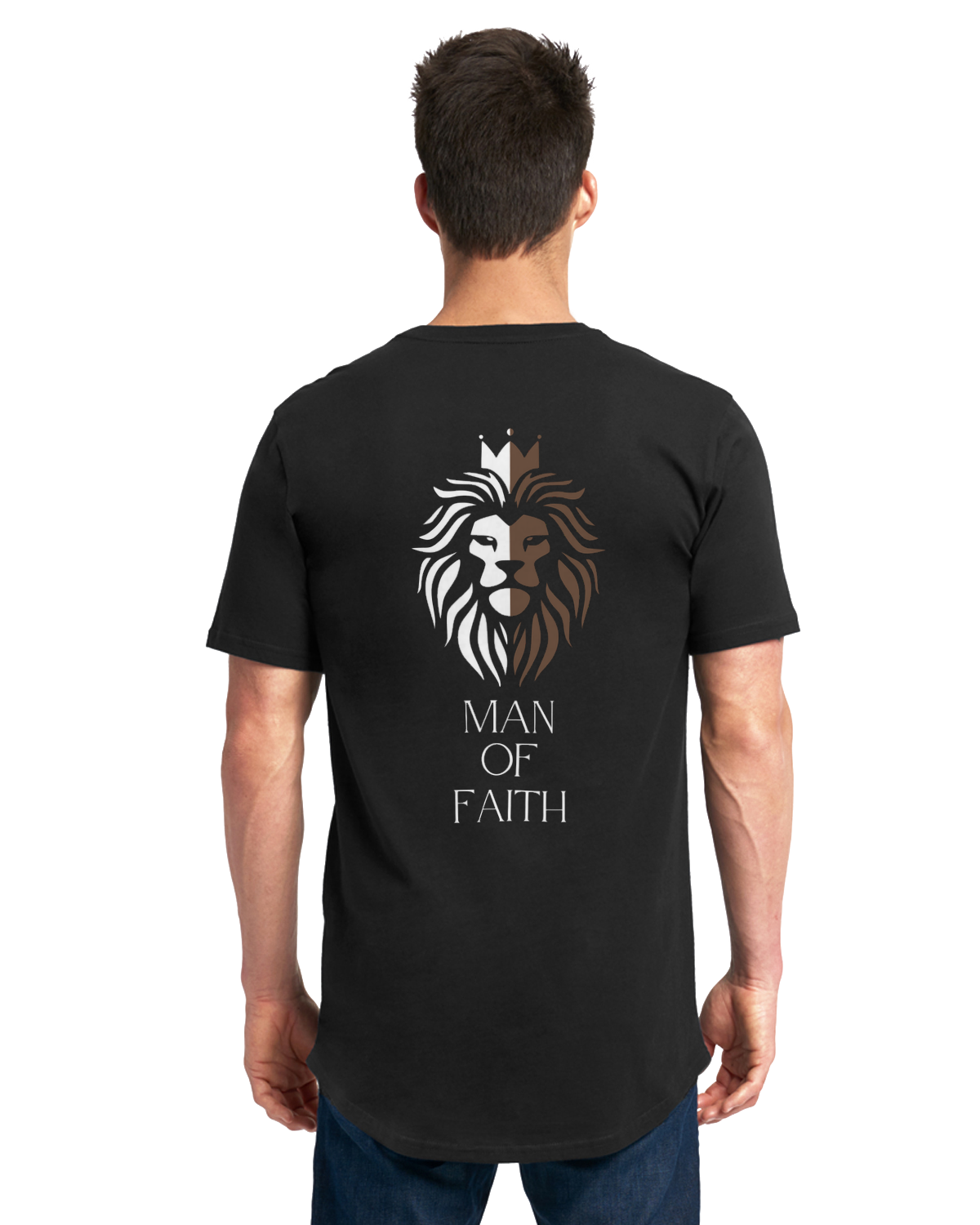 Man Of Faith Long Body Tee