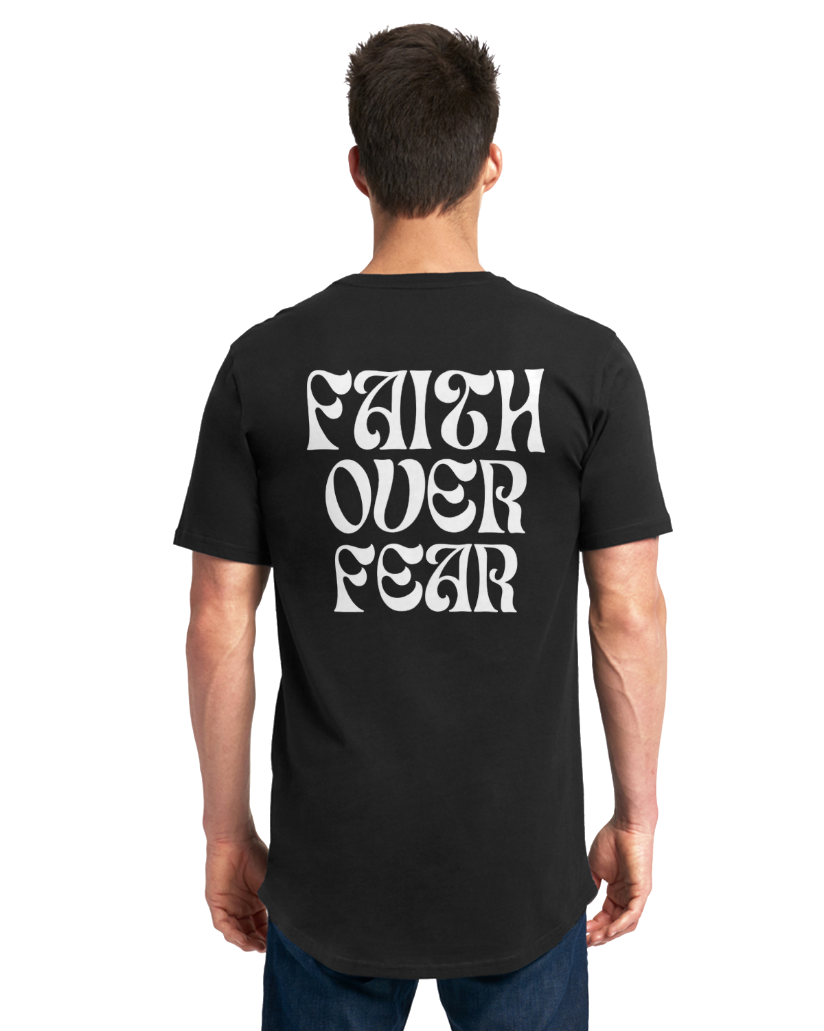 Faith Over Fear Long Body Tee